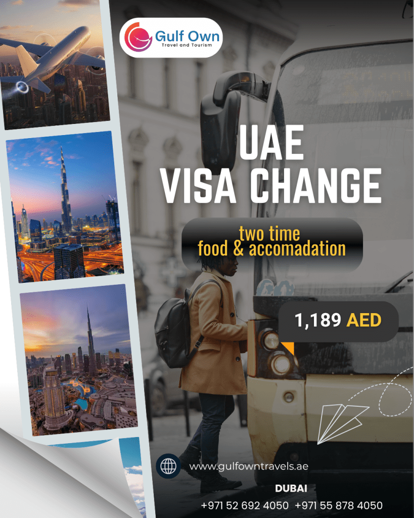 Secure Your UAE Visa Change Without Leaving the Country with Gulf Own Travel & Tourism!